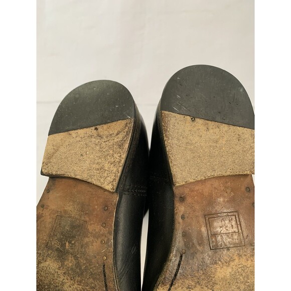 FRYE Melissa Button Black Leather Extended Calf Boots Size 5.5 - Picture 12 of 15